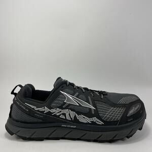 Altra Lone Peak 3.5 Trail Running Hiking Shoes Mens Size 9 Black Gray Athletic